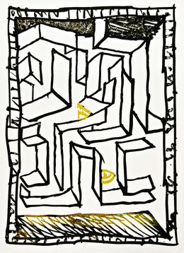 Print, Résumé (9) (6), Pierre Alechinsky