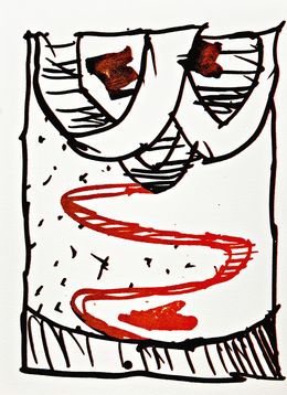 Print, Résumé (9) (15), Pierre Alechinsky