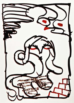 Print, Résumé (9) (17), Pierre Alechinsky