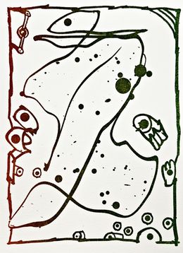 Print, Résumé (9) (8) (4), Pierre Alechinsky