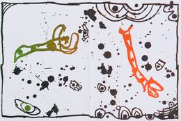 Print, Résumé (9) (8) (5), Pierre Alechinsky