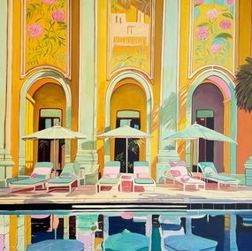 Painting, Heated skin cool water, Lilly Muth