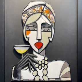 Gemälde, Tchin!, Martine Fauve Dechavanne
