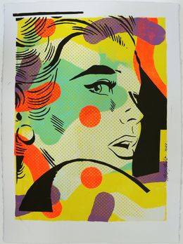 Pittura, Comic Girl in Yellow & Neon orange, Roco Studio