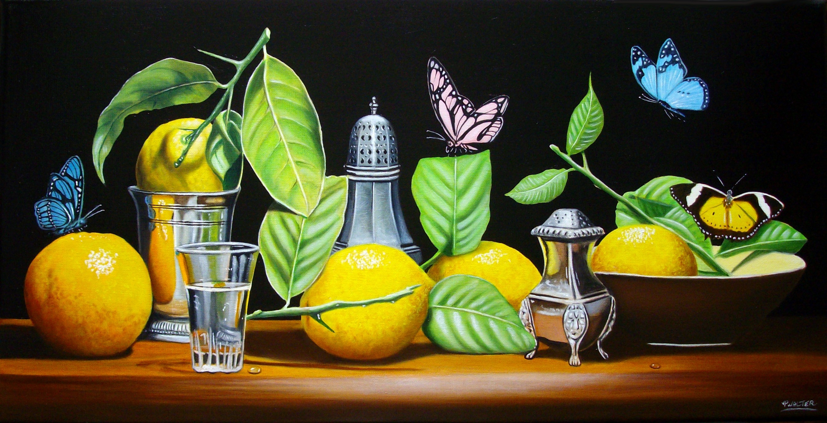 Jean-Pierre Walter, Citrons flamands aux papillons Jean-Pierre Walter, Citrons flamands aux papillons