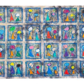 Peinture, Les passants, Marc Laffolay