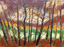 Pittura, Trees in early spring no.2, Karl-Karol Chrobok