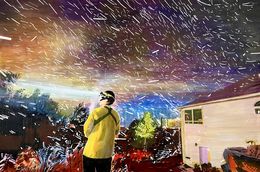 Peinture, Llueve fuego, Manuel Perez