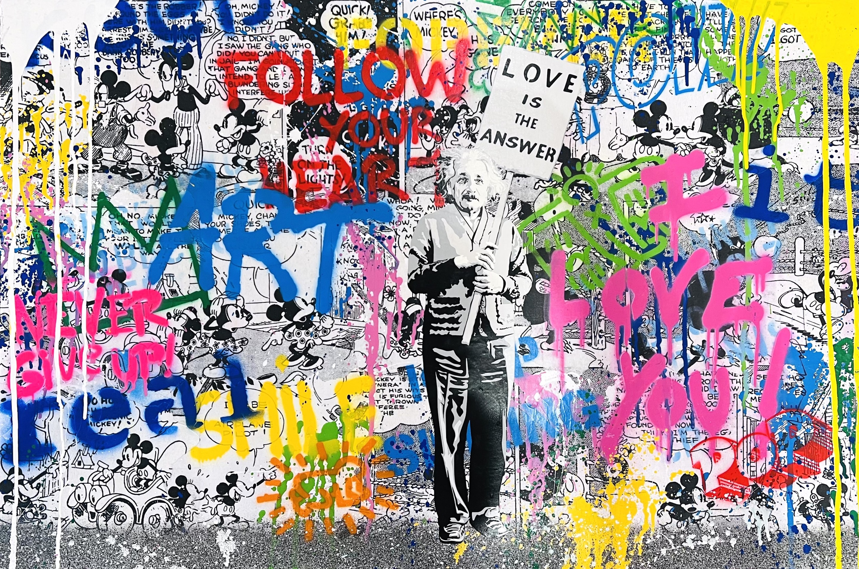 Mr Brainwash, Einstein - Follow your Heart Mr Brainwash, Einstein - Follow your Heart