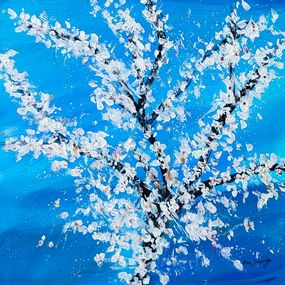 Painting, Les fleurs blanches, Âme Sauvage