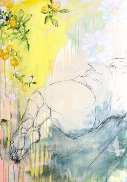 Gemälde, Sous l'oranger, Eva Romain
