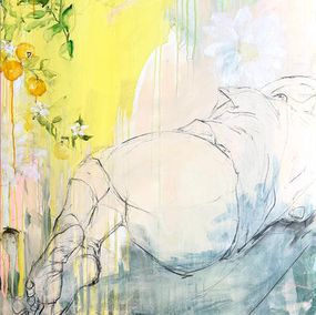 Gemälde, Sous l'oranger, Eva Romain
