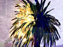Painting, Palmera en llamas, Manuel Perez