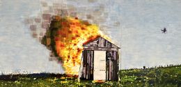 Peinture, Caseta ardiendo, Manuel Perez