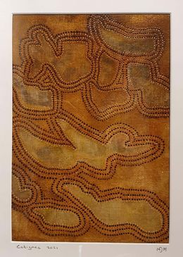 Painting, Contemporary Aboriginal Inspired Abstract., Menno Modderman