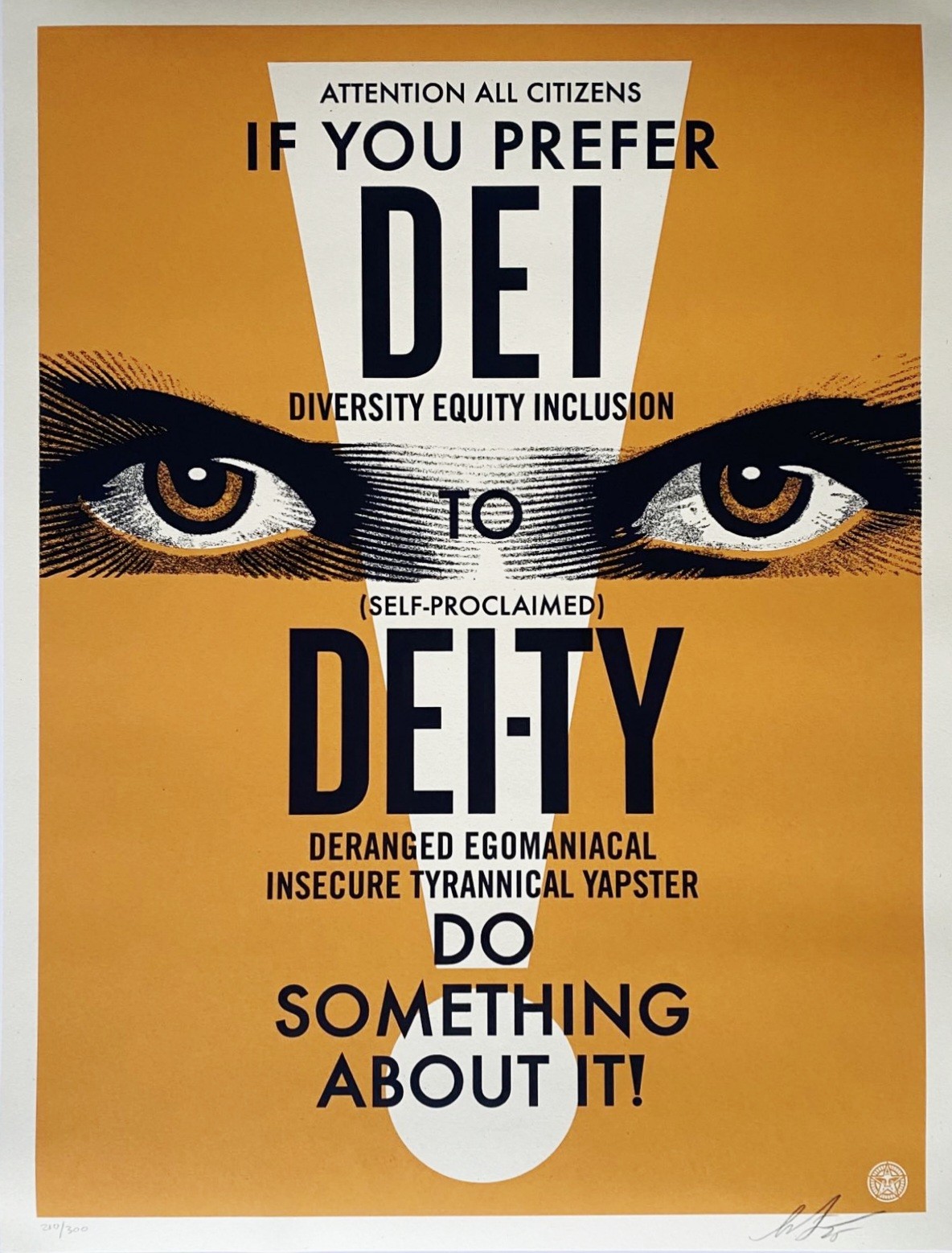 Shepard Fairey (Obey), DEI-TY (Orange) Shepard Fairey (Obey), DEI-TY (Orange)