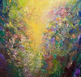 Painting, A golden kiss, Photini Christiforou