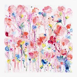 Painting, Des roses pour l'Amour, Sophie Petetin