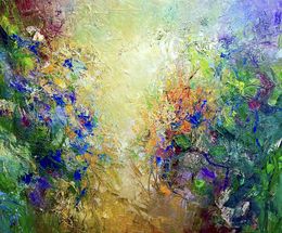 Painting, Blue butterfles, Photini Christiforou