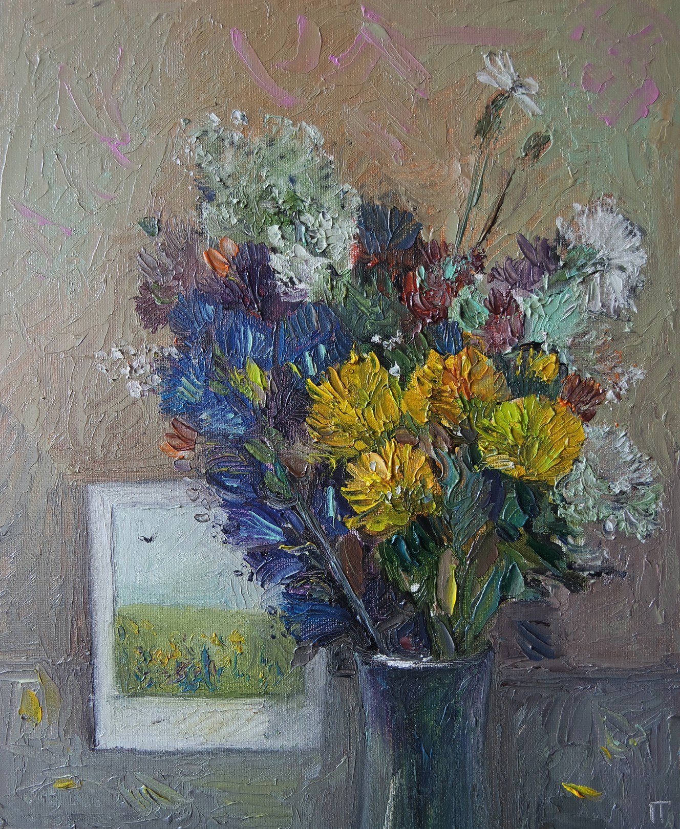 Galya Popova, Etude with wild flowers Galya Popova, Etude with wild flowers