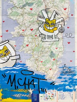 Peinture, Carte du Sud de la Corse, M.Chat