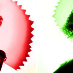 Fotografien, Back Lighting, Blue Red Green Yellow Polyptych., Dora Franco