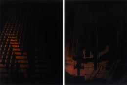 Painting, Ines IV and II, Diptych. Abstract paintings from the Ines series, Clemens Wolf