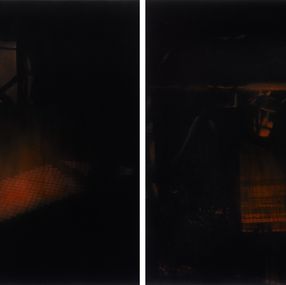 Peinture, Ines I and III, Diptych. Abstract paintings from the Ines series, Clemens Wolf