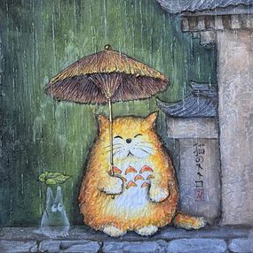Painting, Totoro cat, Joanna Misoteri