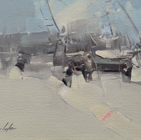 Painting, Harbor, Vahe Yeremyan