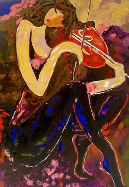 Painting, Let Me Play For You, Gabriel Monte