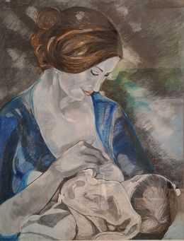 Painting, Maternidad, Maria Brugués I Gallego