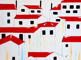 Pittura, Red Roofs 25, Poonam Choudhary