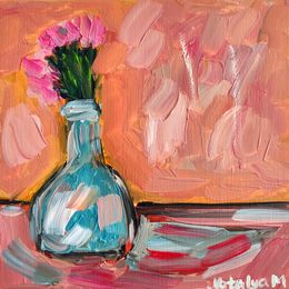 Peinture, Summer of tender roses, Natalya Mougenot