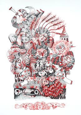 Fine Art Drawings, Cornucopia, Mina Mond