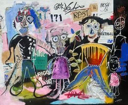 Painting, La Petite Famille, Thierry Clamens