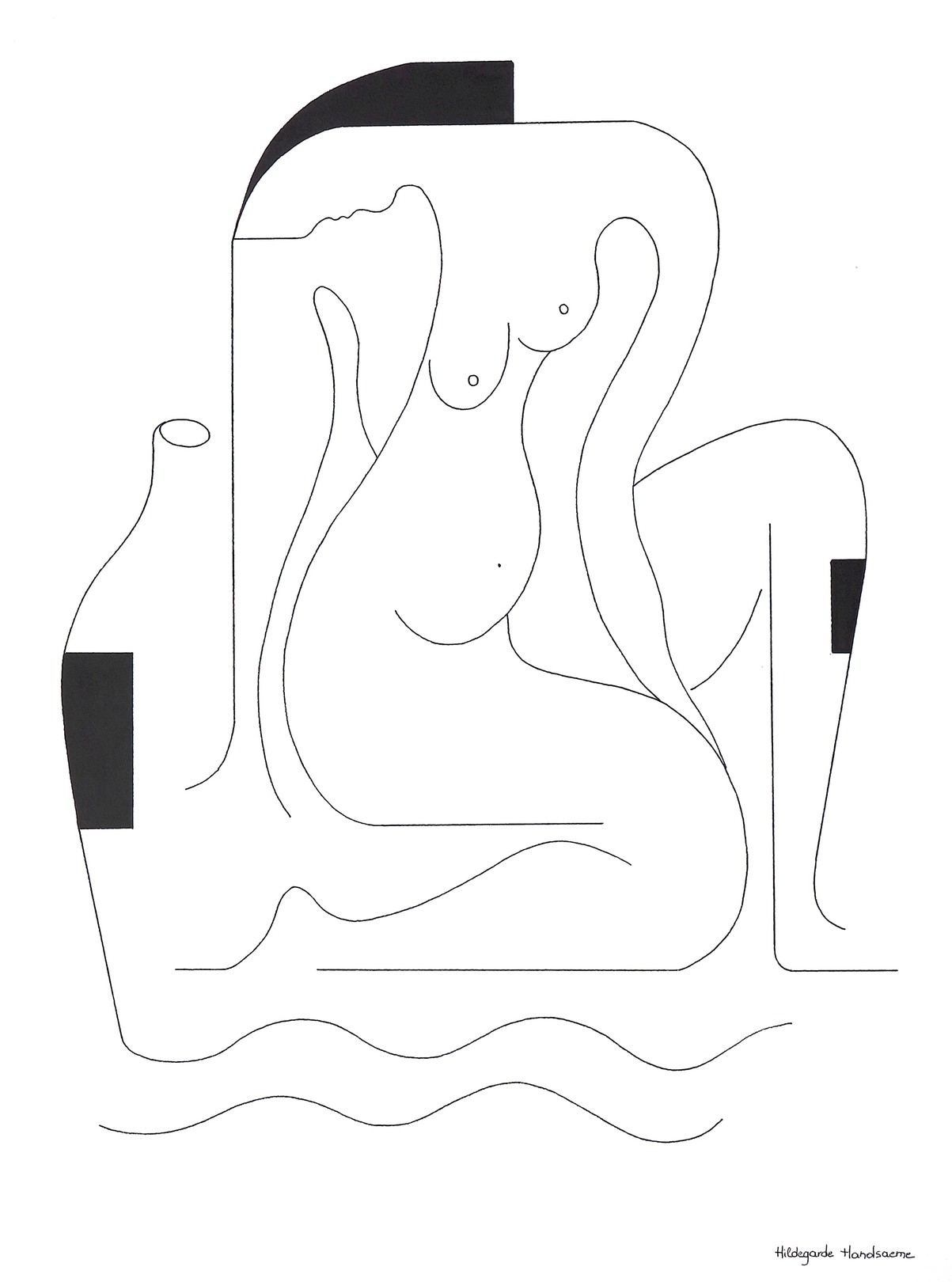 Hildegarde Handsaeme, La Baigneuse Hildegarde Handsaeme, La Baigneuse
