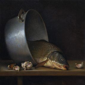 Pittura, Fish with garlic, Igor Sventitski