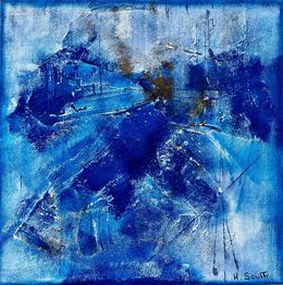 Painting, Macule de bleu, Hervé Souffi