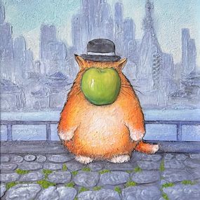 Gemälde, The mystery of the green apple, Joanna Misoteri