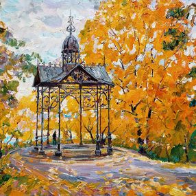 Gemälde, Autumn and Gazebo, Pavlenko Leonid