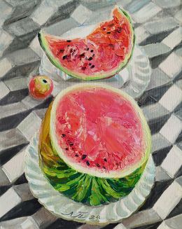 Painting, Watermelon with Apple, Pavlenko Leonid