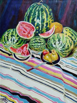 Gemälde, Watermelons with Pears, Pavlenko Leonid