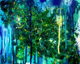 Painting, Abstract Marine 1, Priscilla Vettese