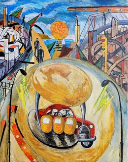 Peinture, La Gasolinera Abandonada, Victor Coll