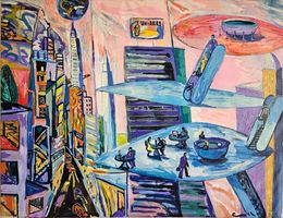 Peinture, From Nine To Five, Victor Coll