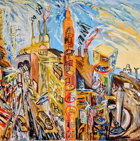Painting, Ciudad Portuaria, Victor Coll