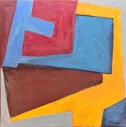 Painting, Gelb-Rot-Blau-Braun, Antoine Arlandis