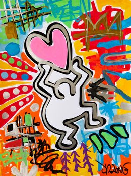 Gemälde, Happy love (trib. to Haring), Dr. Love