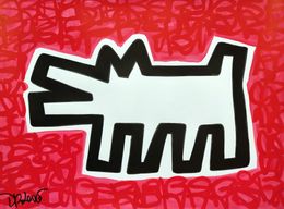 Gemälde, Red dog (trib. to Haring), Dr. Love